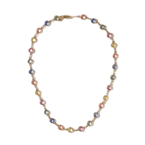 Jewelry - Gold Filled Multicolor Gemstone Necklace